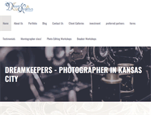 Tablet Screenshot of dreamkeepersphotography.com